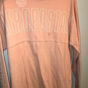 light pink aeropastle long sleeve tee